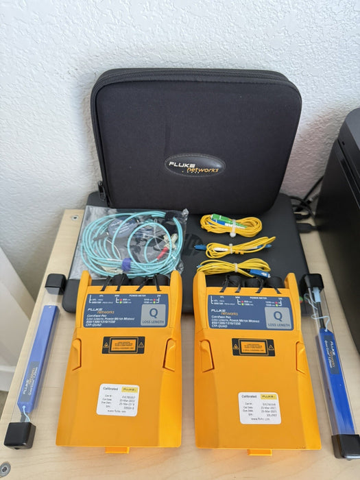FLUKE NETWORKS CFP-Q CFP-QUAD CERTIFIBER PRO SM MM FIBER OLTS (CALIBRATED 2023)
