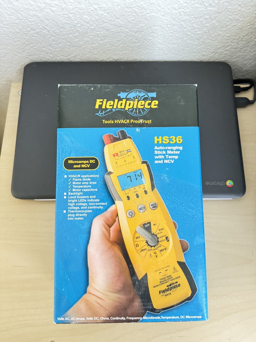 Fieldpiece HS36 Auto Ranging Stick Digital Multimeter NEW!!