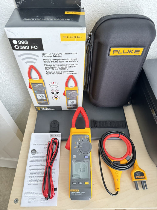 FLUKE 393 FC CAT III 1500 V True-rms Clamp Meter (NEW SEALED) - SHIPS FAST
