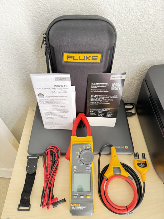 Fluke 393 FC CAT III 1500V True TRMS Wireless Clamp Meter W / iFlex - SHIPS FAST