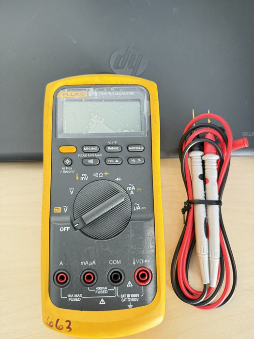Fluke 87-V Industrial True RMS Digital Multimeter / Fast Shipping With Leads