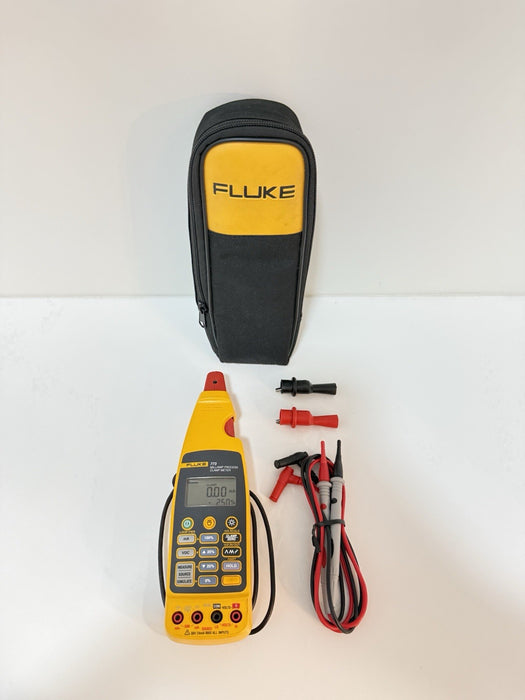 FLUKE 773 MILLIAMP CLAMP METER / W BAG & LEADS (TESTED) SHIPS FAST