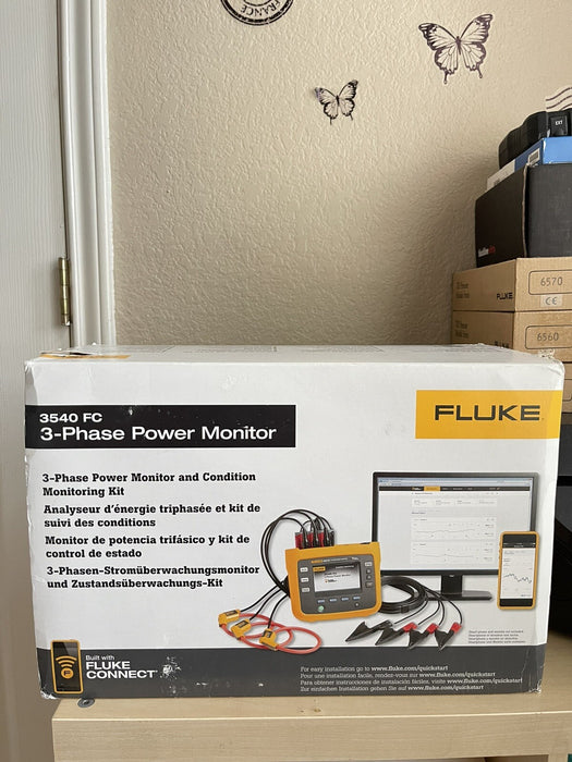 Fluke 3540 FC KIT 3-Phase Power/Monitoring Kit Fluke Connect (SHIPS NEXT DAY)