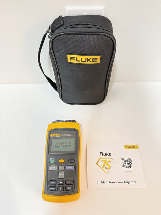 FLUKE HART 1524 DUAL CHANNEL REFERENCE THERMOMETER (FREE SHIPPING) - TESTED
