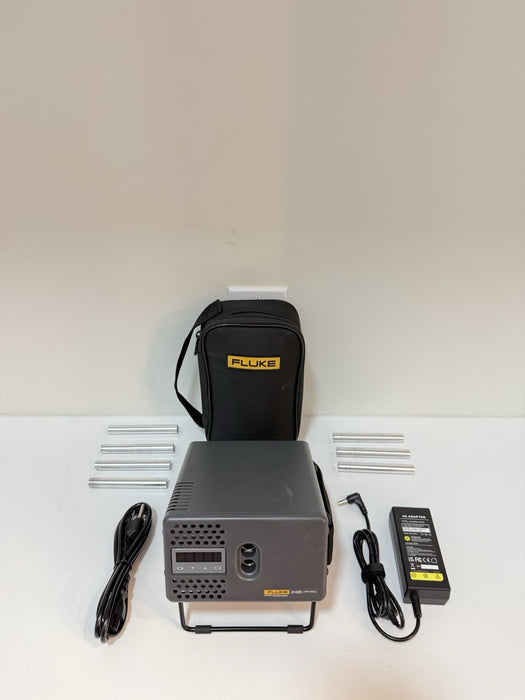 FLUKE 9102S DRY-WELL CALIBRATOR W/BAG & CHARGER - SHIPS FAST
