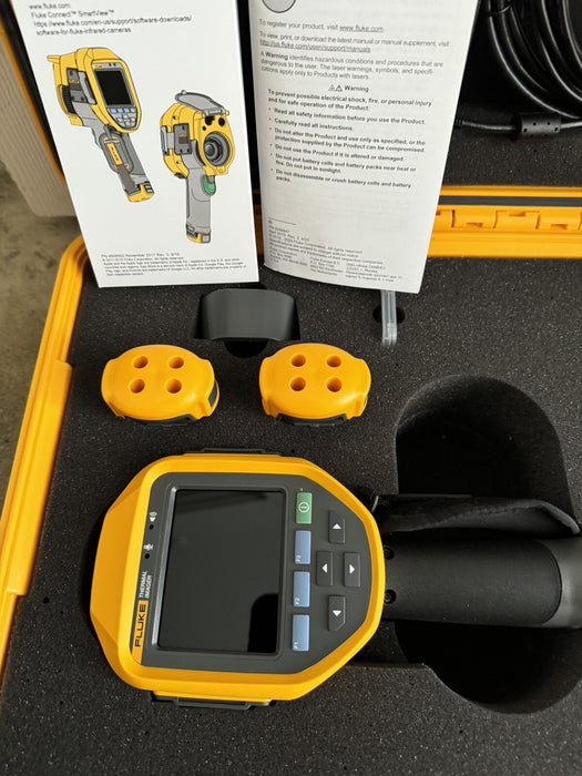 FLUKE TI480PRO IR CAMERA 60HZ, 640 X 480 , 2 BATTERIES W/ CHARGE & CASE / NEW