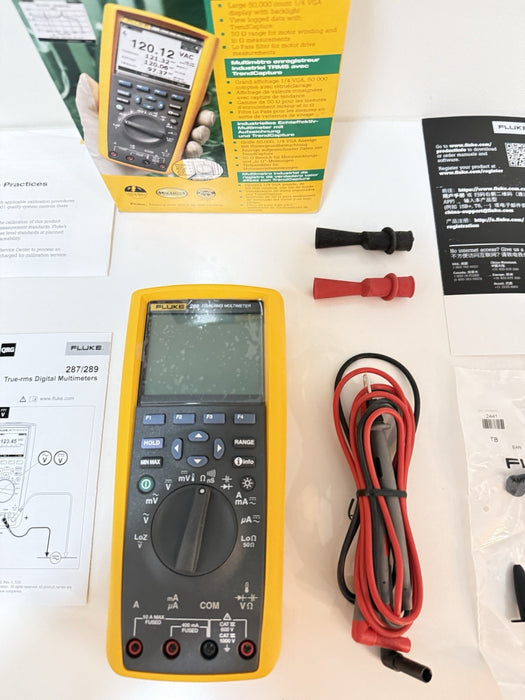 FLUKE 289 TRUE-RMS MULTIMETER (NEW FACTORY SEALED) CALIBRATED 2024 - SHIPS FREE