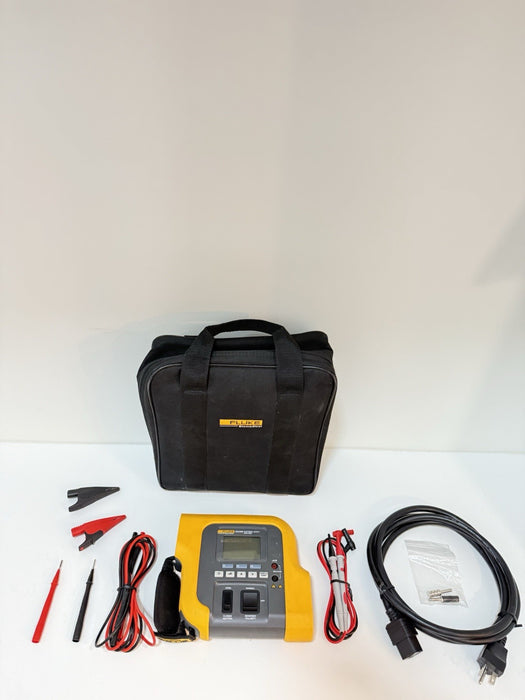 FLUKE BIO MEDICAL ESA609 ELECTRICAL SAFETY ANALYZER PORTABLE METER & ACCESSORIES