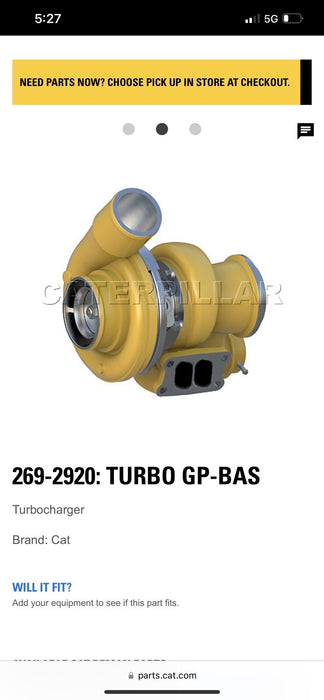 Caterpillar OEM 269-2920 Turbocharger Turbo C7 Truck Engine Freightliner M2 WAX