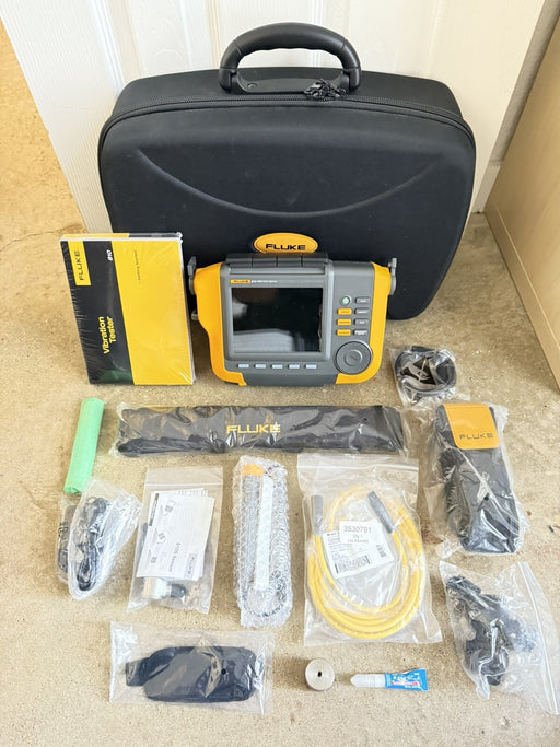 FLUKE 810 VIBRATION TESTER W /TACHOMETER & TRIAXIAL ACCELEROMETER/FREE SHIPPING