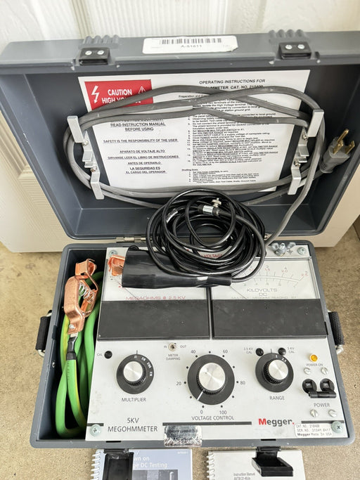 MEGGER 210400 5KV BIDDLE MEGOHMMETER /SHIPS FAST-FREE SHIPPING