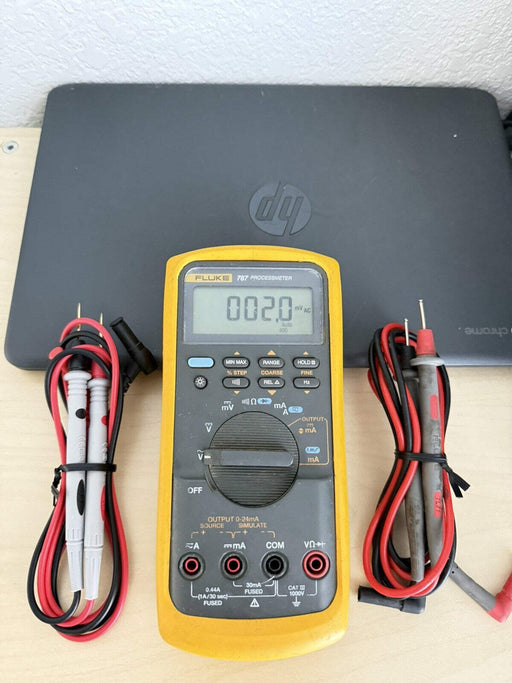 FLUKE 787 PROCESSMETER W/LEADS (SHIPS FAST) FREE SHIPPING (TESTED)