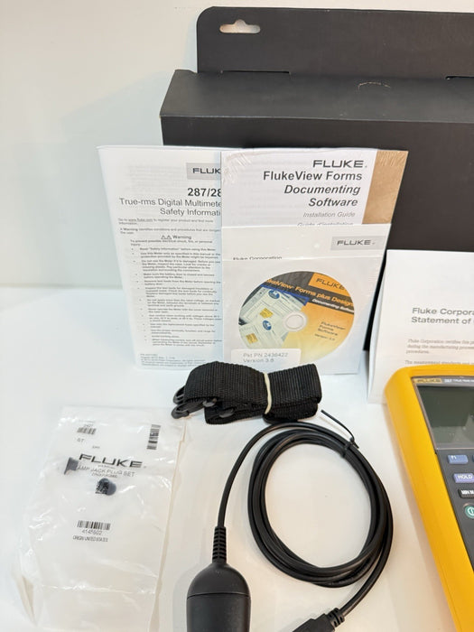 FLUKE 287/FVF TRMS MULTIMETER KIT (NEW FACTORY SEALED)CALIBRATED 2024 SHIPS FAST