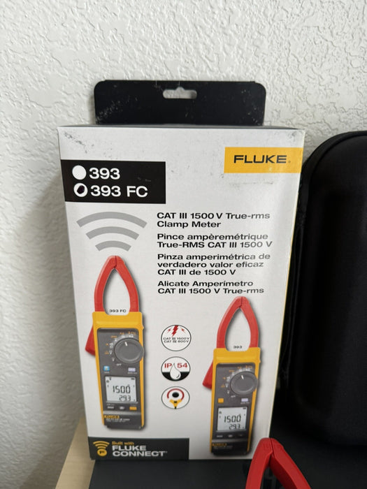 FLUKE 393 FC CAT III 1500 V True-rms Clamp Meter (NEW SEALED) - SHIPS FAST