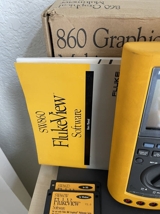 FLUKE 863 GRAPHICAL MULTIMETER | ACCESSORIES | MANUALS | BOX | (SHIPS FAST)