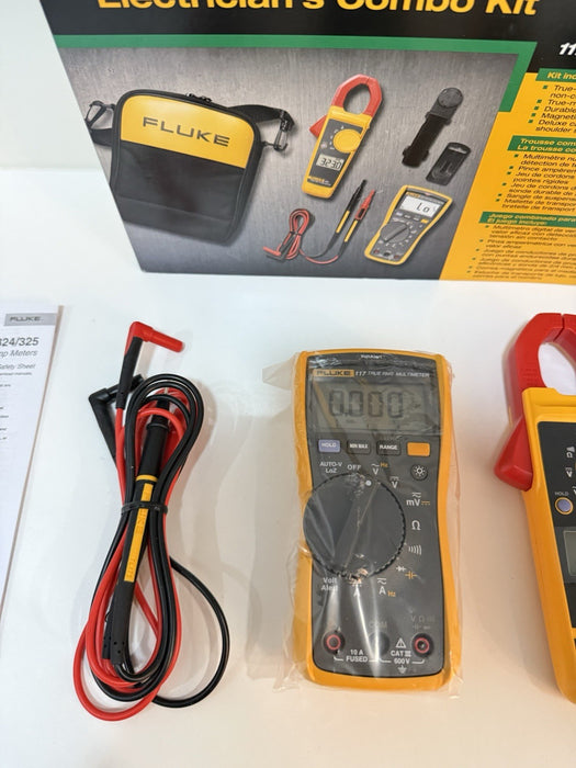FLUKE 117/323KIT ELECTRICIAN’S COMBO KIT (NEW FACTORY SEALED) SHIPS FAST