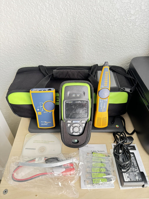 NETSCOUT LINKRUNNER AT 2000 KIT W/ INTELLITONE TONER & PROBE - FREE SHIPPING