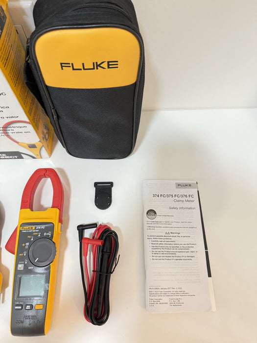 FLUKE 376FC WIRELESS TRUE RMS AC/DC CLAMP METER ( NEW FACTORY SEALED) SHIPS FAST