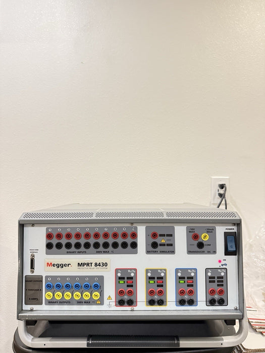MEGGER MPRT8430 PROTECTIVE RELAY TESTING SYSTEM & TOUCH VIEW INTERFACE/SHIPSFREE