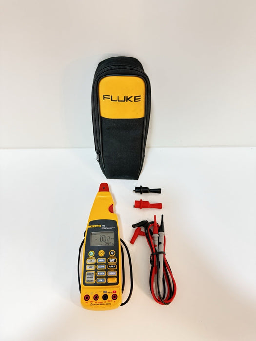 FLUKE 773 MILLIAMP CLAMP METER / W BAG & LEADS (TESTED) SHIPS FAST