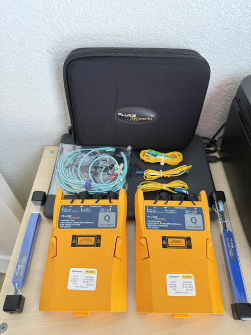 FLUKE NETWORKS CFP-Q CFP-QUAD CERTIFIBER PRO SM MM FIBER OLTS (CALIBRATED 2023)
