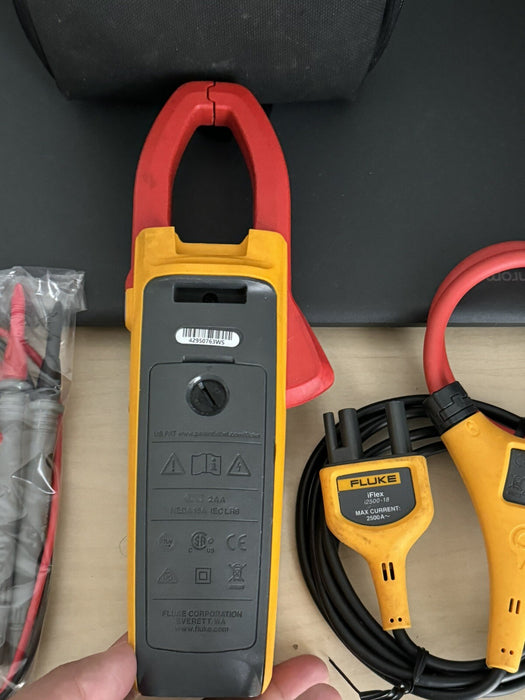 FLUKE 376 FC 1000A AC/DC TRUE RMS WIRELESS CLAMP METER W IFLEX PROBE -SHIPS FAST
