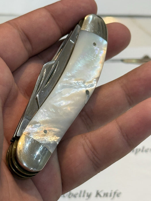 CASE 5039 FIVE BLADE SOWBELLY KNIFE GENUINE PEARL1993 1 OF 10 & CERTIFICATE RARE