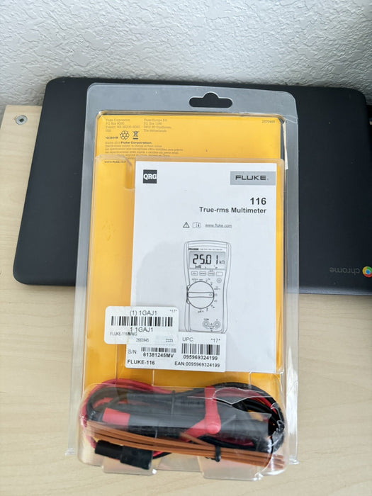 FLUKE 116 HVAC MULTIMETER W/ TEMPERATURE- FREE SHIPPING (NEW SEALED)