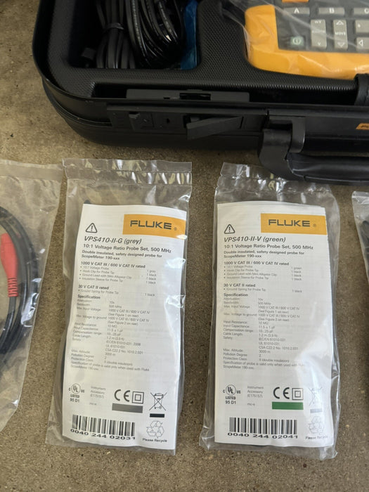 Fluke 190M-4 4 Channel 200 MHz Medical ScopeMeter / NEW SEALED - FREE SHIPPING
