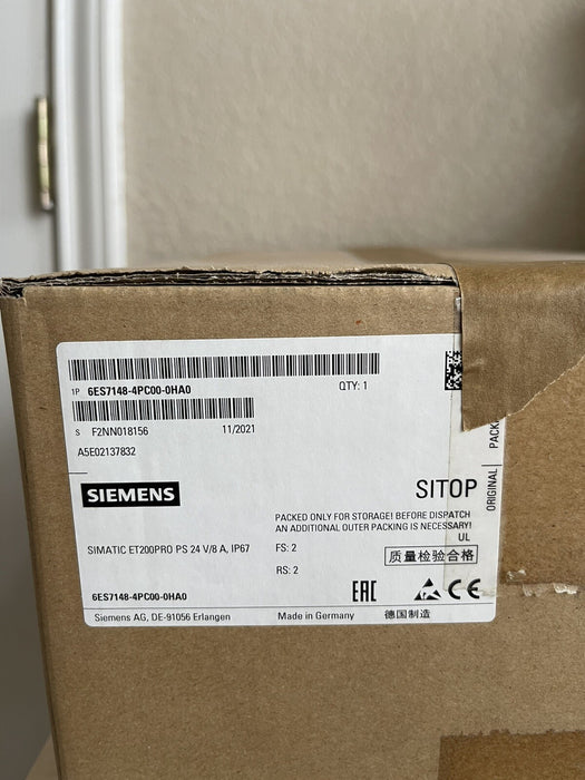 Siemens 6ES7148-4PC00-0HA0 (NEW) SIMATIC ET200pro