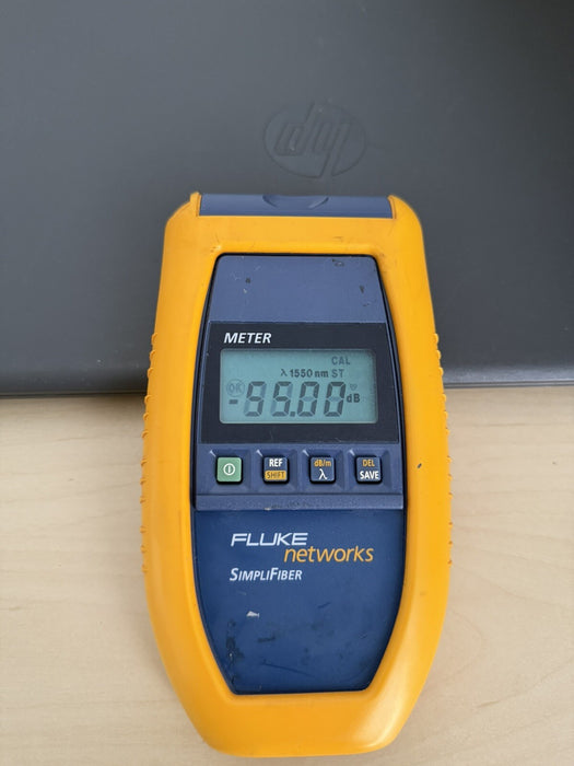 Fluke Networks Simplifiber Meter - SHIPS FAST (MISSING BACK COVER)