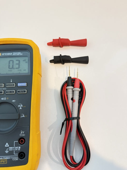 Fluke 87V MAX TRUE RMS MULTIMETER W/ LEADS & CLIPS (SHIPS FAST)