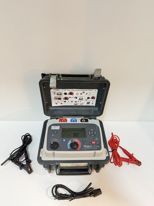 MEGGER S1-1068 10KV INSULATION TESTER W/LEADS & CHARGER (CALIBRATED 2024) TESTED