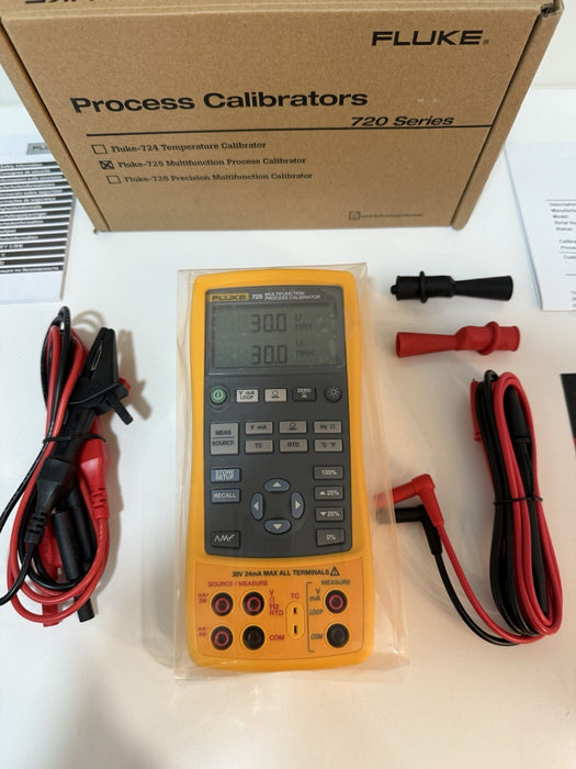 FLUKE 725/FPC PROCESS CALIBRATOR W/ 1 YEAR PREMIUM CARE MFD-2025 CALIBRATED 2025