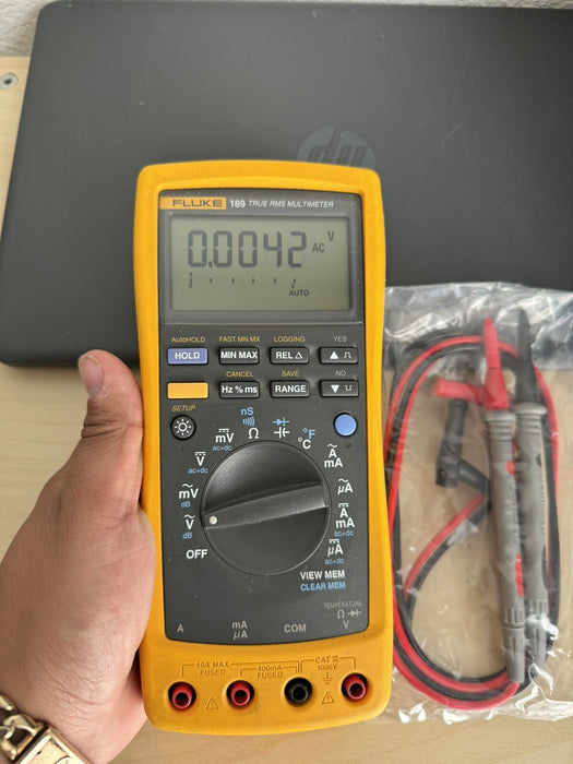 FLUKW 189 TRUE RMS MULTIMETER W/LEAD SET (SHIPS FAST) - FREE SHIPPING