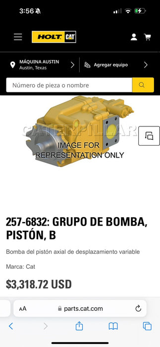 CAT 257-6832 PUMP GP / NEW FACTORY SEALED - FREE SHIPPING