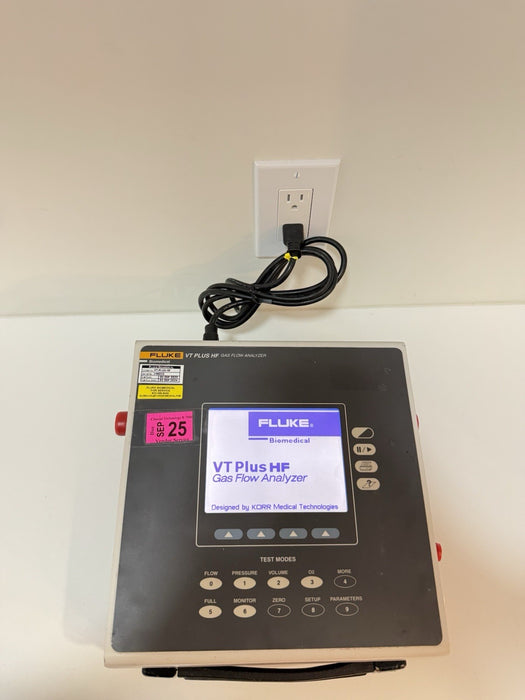 FLUKE VT PLUS HF GAS FLOW ANALYZER W / BAG & CHARGER (CALIBRATED 2024) TESTED