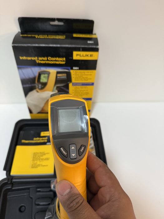 FLUKE 561 INFRARED & CONTACT THERMOMETER (NEW SEALED) SHIPS FAST