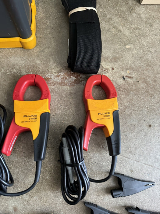 FLUKE 1750 3-PHASE POWER QUALITY RECORDER W / 4 3140R AC CLAMPS/FREE SHIPPING