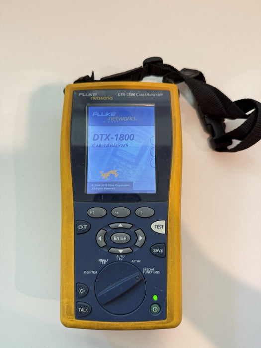 FLUKE NETWORKS DTX-1800 MAINFRAME (PARTS ONLY) TURNS ON NO BATTERY