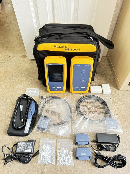 FLUKE DSX2-5000 CABLE ANALYZER KIT (CALIBRATED 2024) FREE SHIPPING / SHIPS FAST