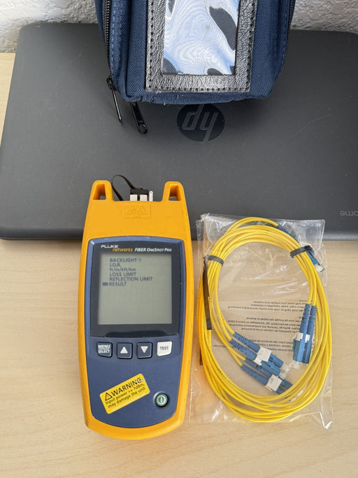 FLUKE NETWORKS FIBER ONESHOT FOS PRO SM FIBER TROUBLESHOOTER METER (SHIPS FAST)