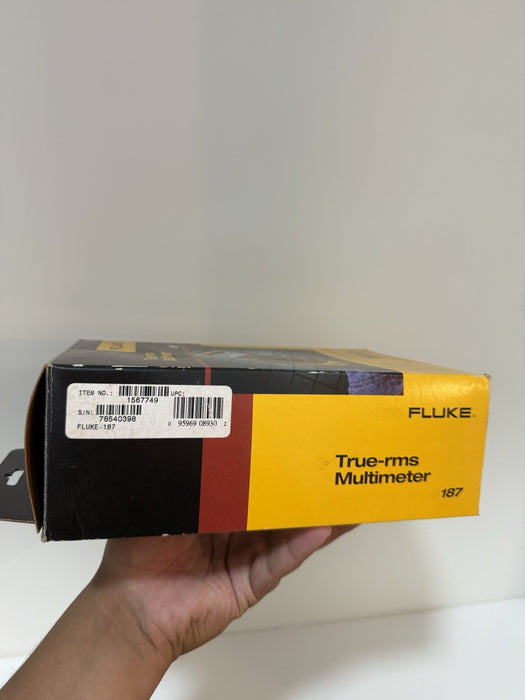 FLUKE 187 TRUE RMS MULTIMETER W/ LEADS (NEW FACTORY SEALED) FREE SHIPPING