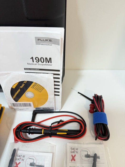FLUKE 190M-2 MEDICAL SCOPEMETER 2CH 200MHZ OSCILLOSCOPE (TESTED) SHIPS FAST