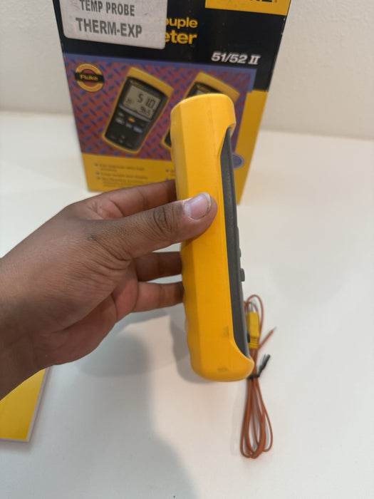 FLUKE 52-II 60HZ DUAL DIGITAL THERMOCOUPLE THERMOMETER - SHIPS FAST