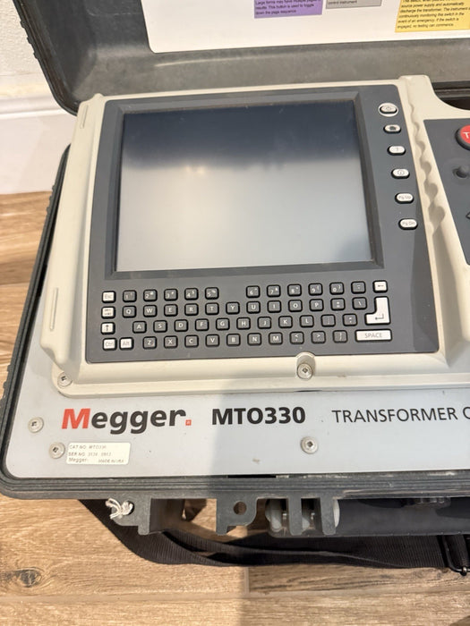 MEGGER MTO330 TRANSFORMER OHMMETER W / KELVIN LEAD SET & TESTED - FREE SHIPPING