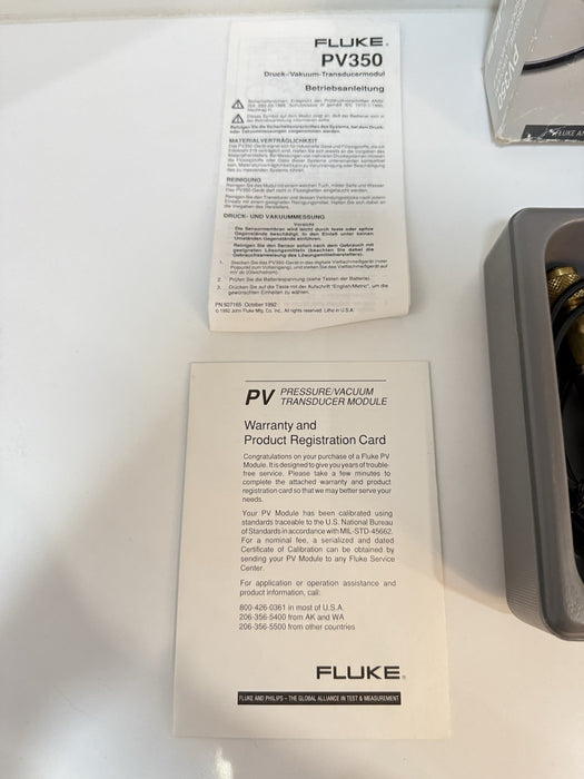 FLUKE PV350 PRESSURE VACUMM TRANSDUCER MODULE - FREE SHIPPING