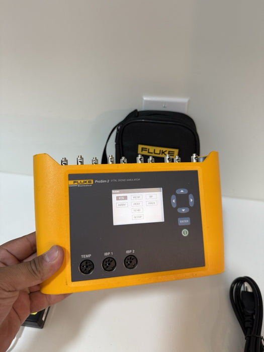 FLUKE BIOMEDICAL PROSIM 2 VITAL SIGNS SIMULATOR W/ CHARGEE (CALIBRATED 2025)