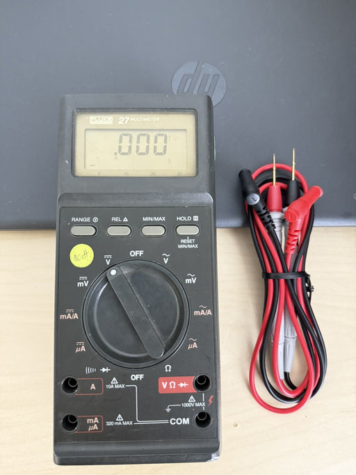 FLUKE 27 DIGITl MULTIMETER W/LEADS - SHIPS FAST