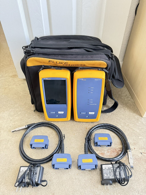 FLUKE NETWORKS DSX-8000 CABLE CERTIFIER TETSER KIT (CALIBRATED 2023-2024)